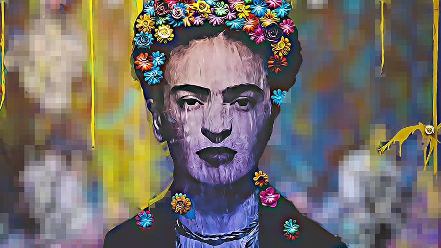 BeFunky Pixelate effect on a mural