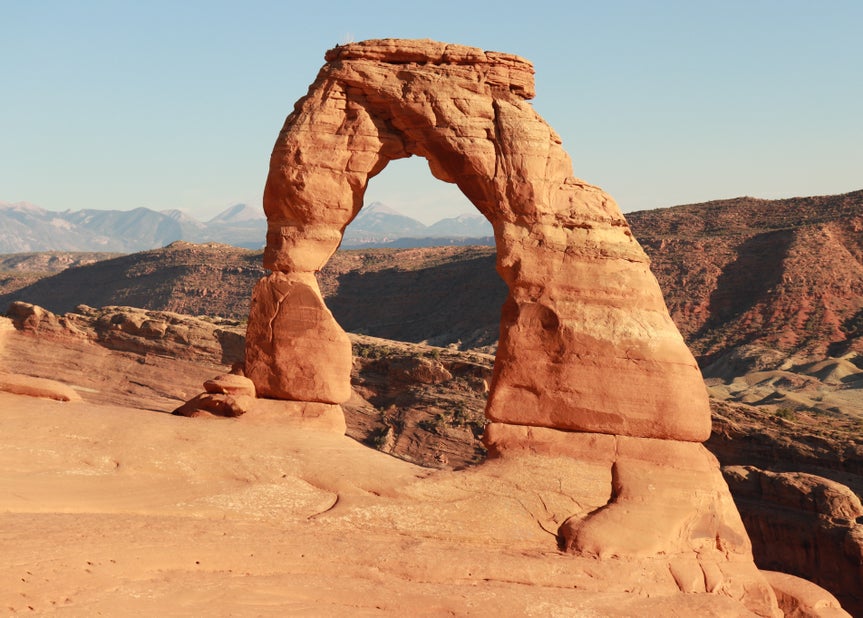 After image with person removed using object remover to highlight the natural rock formation.