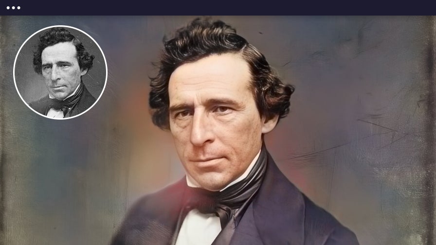 Restored portrait of a man using BeFunky’s AI old photo restorer for color and clarity