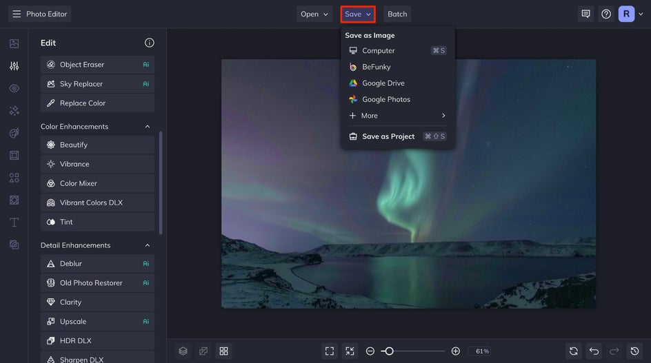 save vibrant photos