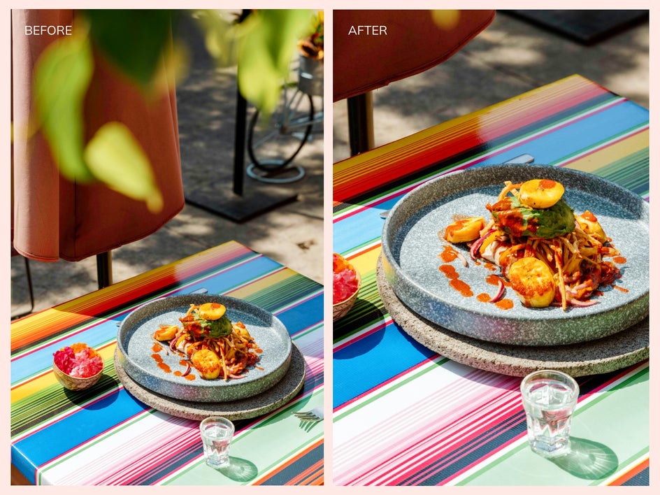 crop and resize before/after