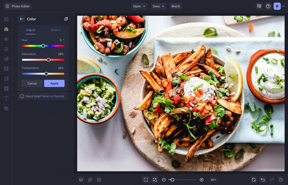 color tool food
