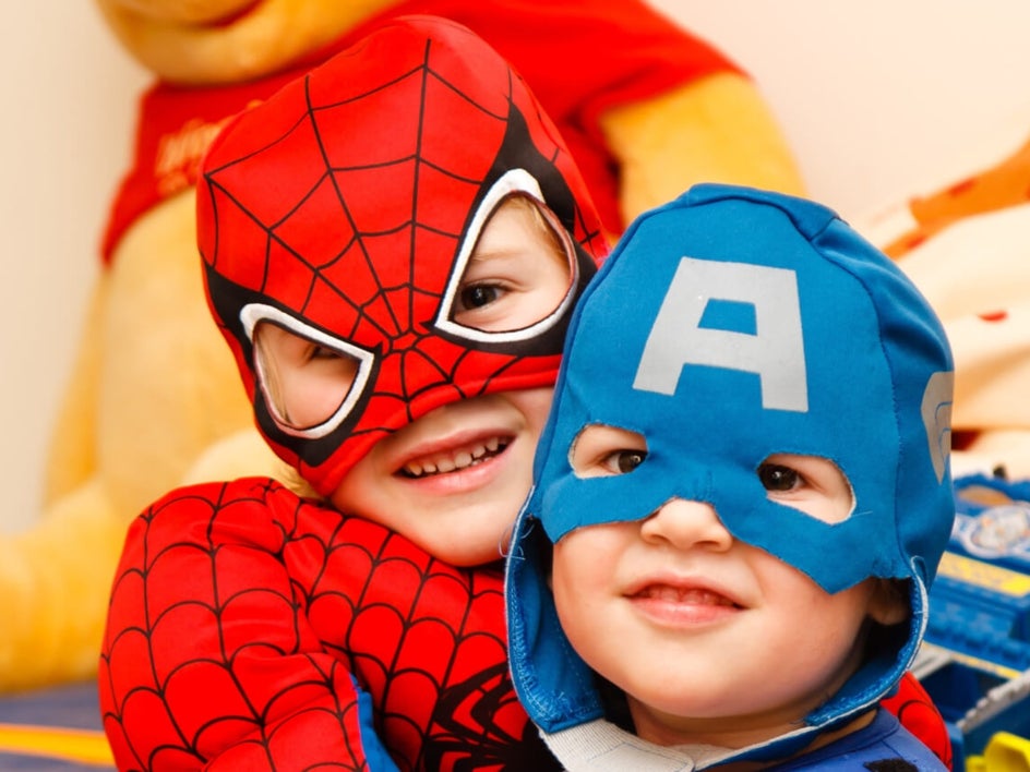 superhero kids before