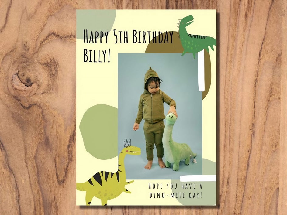 dinosaur lover birthday card