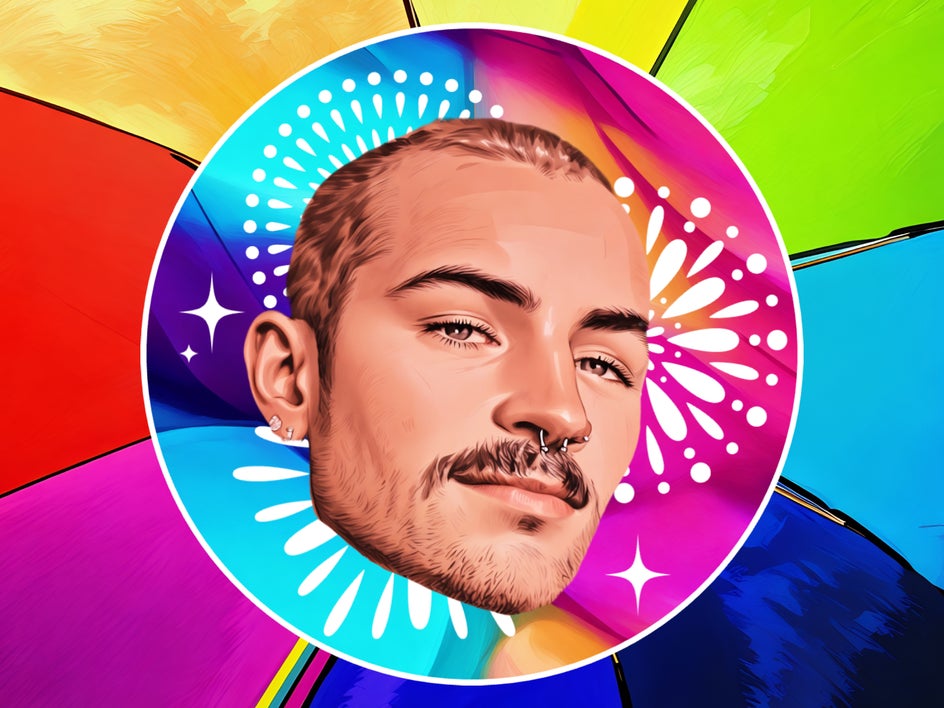color vector style personal bluesky profile idea