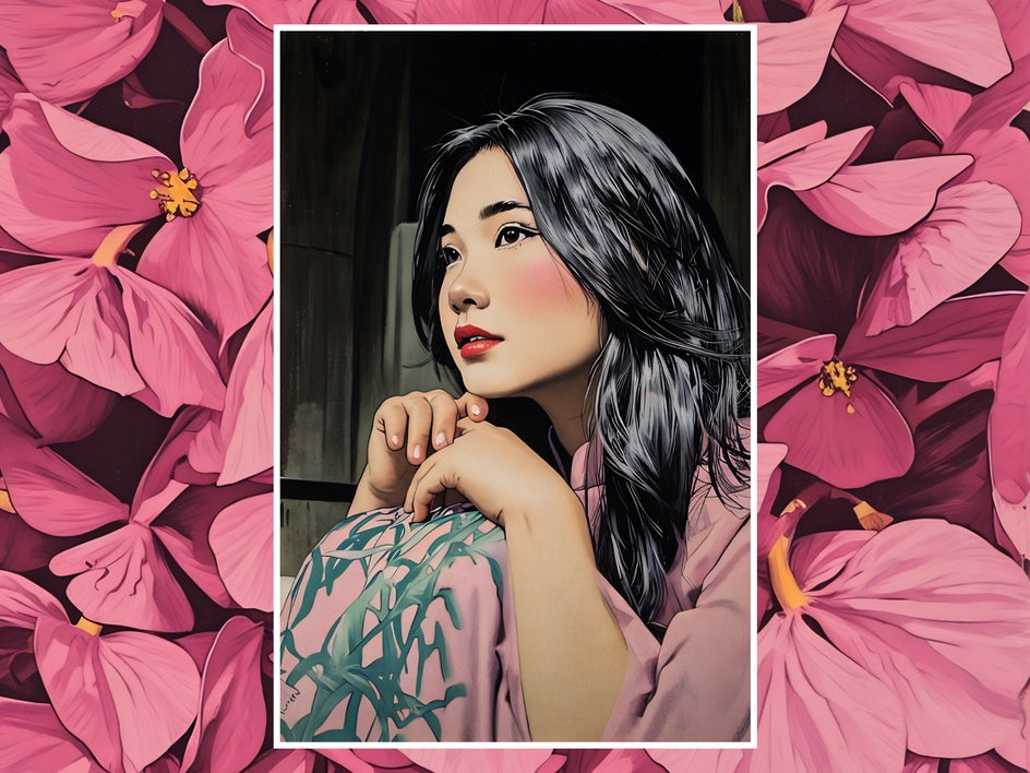 after: same portrait with vintage comic applied for a classic comic look