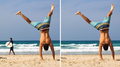 Beach photo edited to remove unwanted objects and highlight the vacation moment